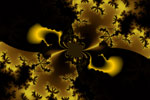 Gold Cobwebs Fractal