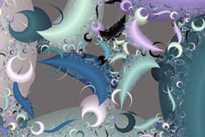 Blue & Violet Crescents Fractal
