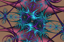 Blue Lattice - Ribbon Fractal