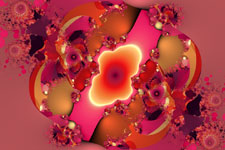 Red Bubble Galaxy Fractal