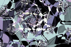 Jackson Pollock Style Ribbon Fractal