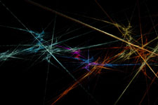 Rainbow Sparks Fractal Flame