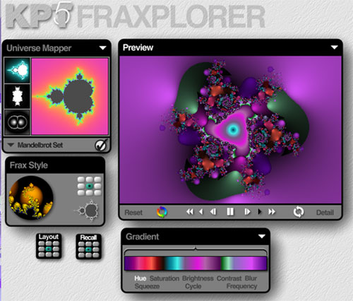 Fractal Explorer module workspace