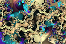 Golden Baubles - Fractal Pattern