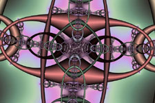 Metal Links Cross - Fractal Cross