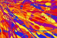 Rainbow Ribbons Fractal