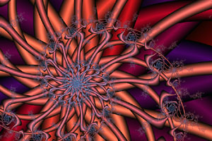 Rose Bush Ribbons Fractal