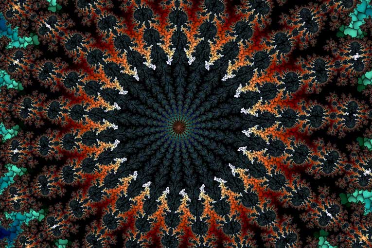 Tie-Dye Fractal - Dark Fractal